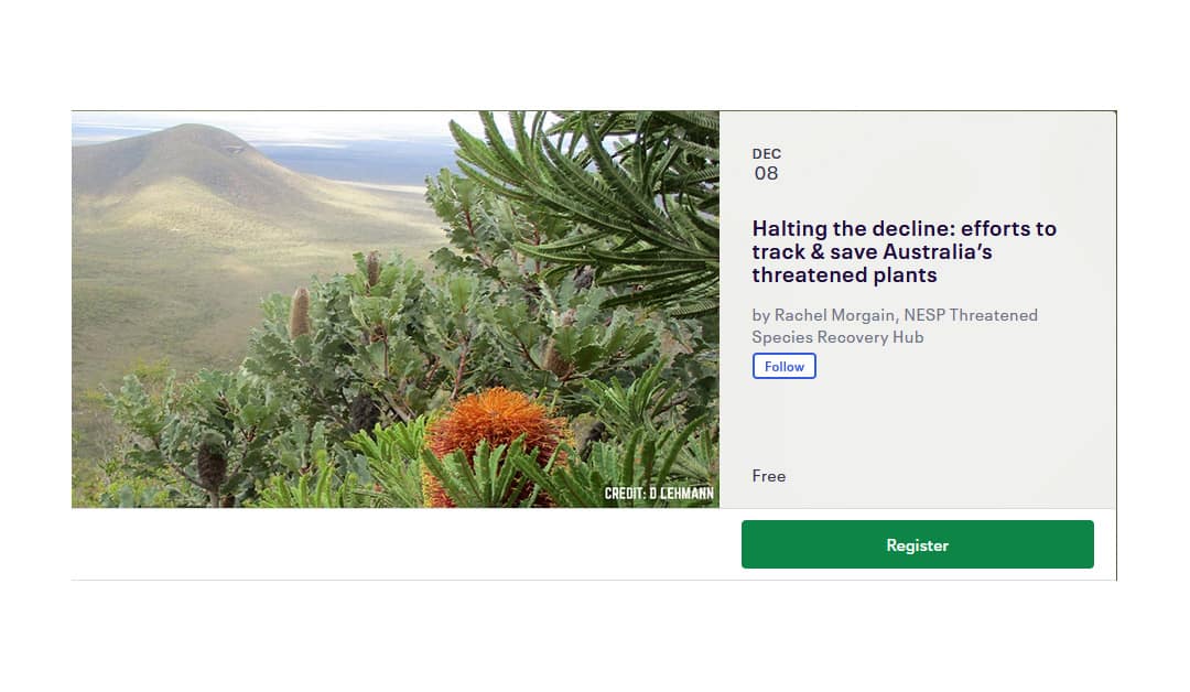 Threatened Plant Index webinar