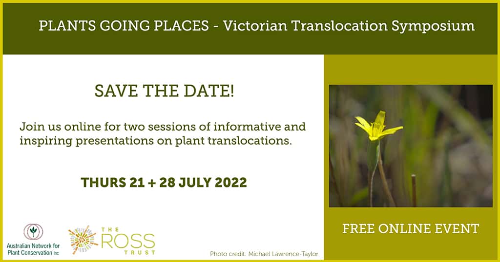‘Plants Going Places’ Victorian Translocation Symposium