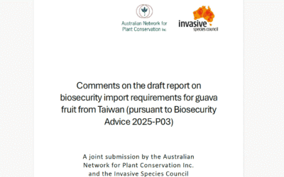 ANPC and ISC joint submission on biosecurity import requirements for guava fruit from Taiwan