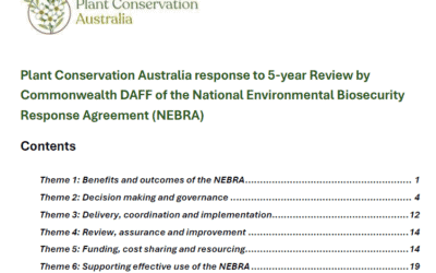 Plant Conservation Australia submission on the NEBRA review